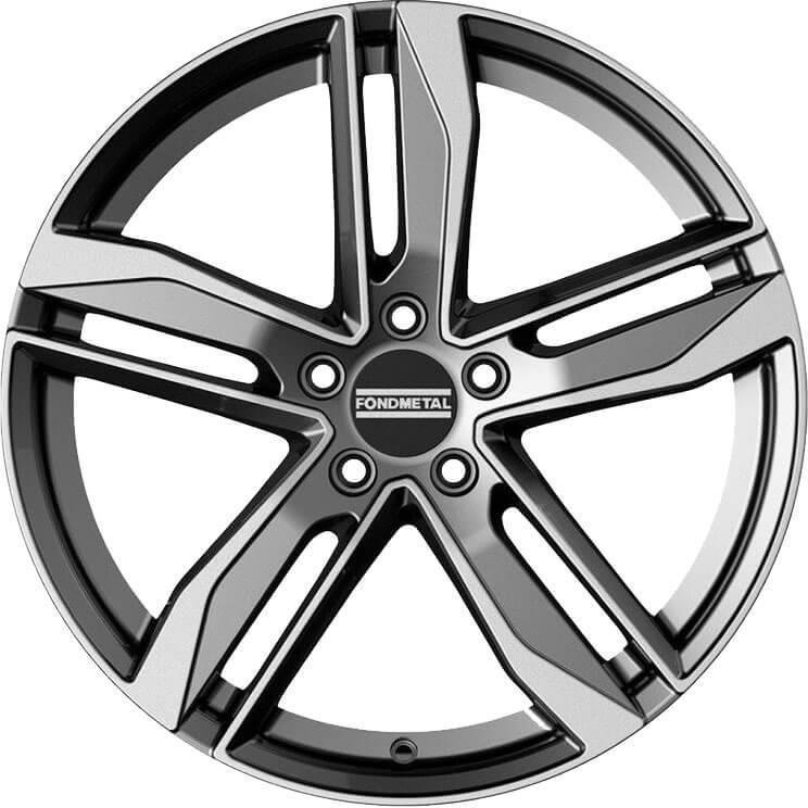 Fondmetal Hexis 2021 Glossy Titanium Machined 8x19/5x108 D63.4 ET45  