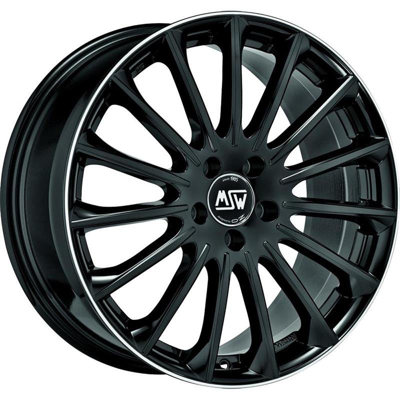 MSW 30 2021 Gloss Black+Diamond Lip 7.5x17/5x112 D73.1 ET48  