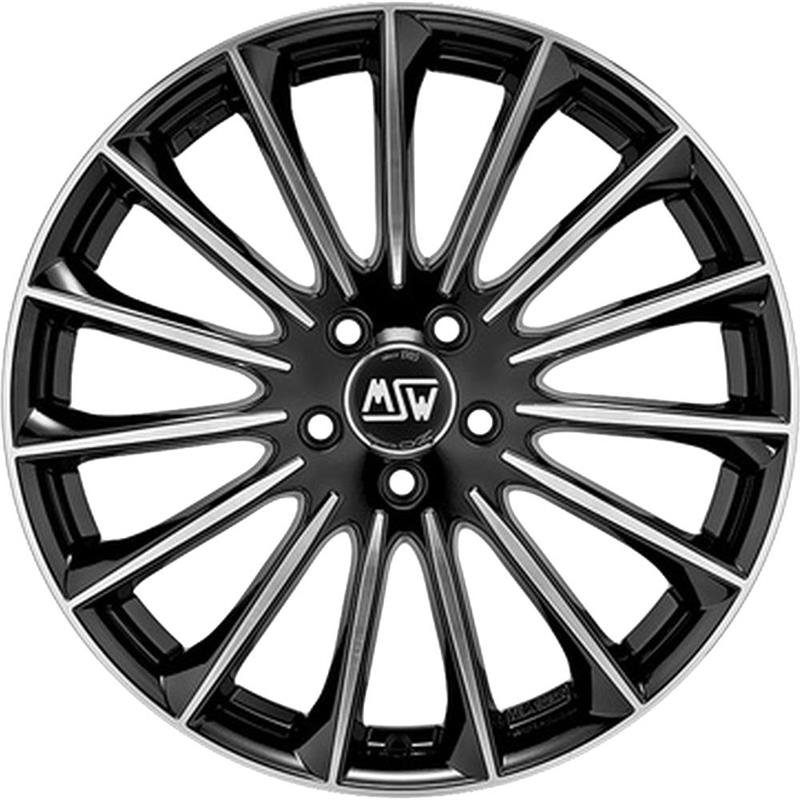 MSW 30 2022 Gloss Black Full Polished 9.5x19/5x112 D73.1 ET45  