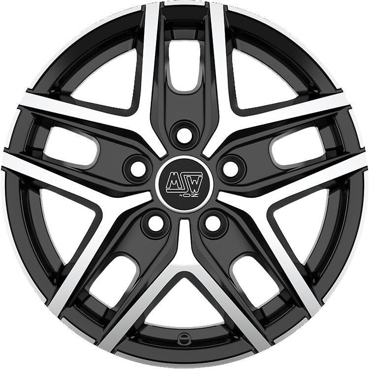 MSW 40 Van 2022 Gloss Black Full Polished 6.5x16/5x118 D71.1 ET65  