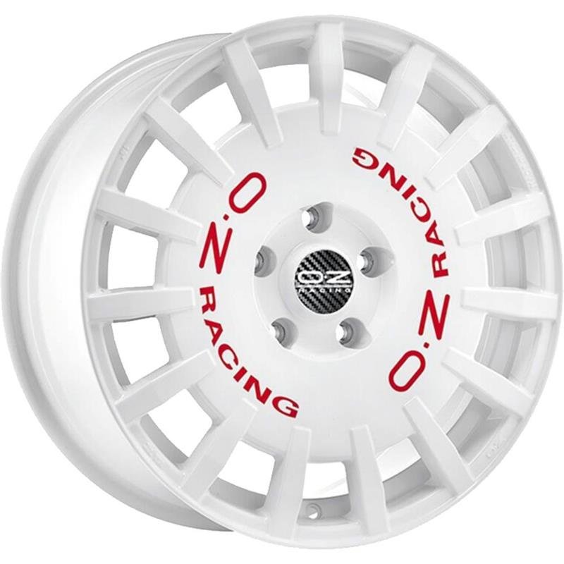 OZ Racing Rally Racing 2022 Race White Red Lettering 8x18/5x108 D75 ET45  